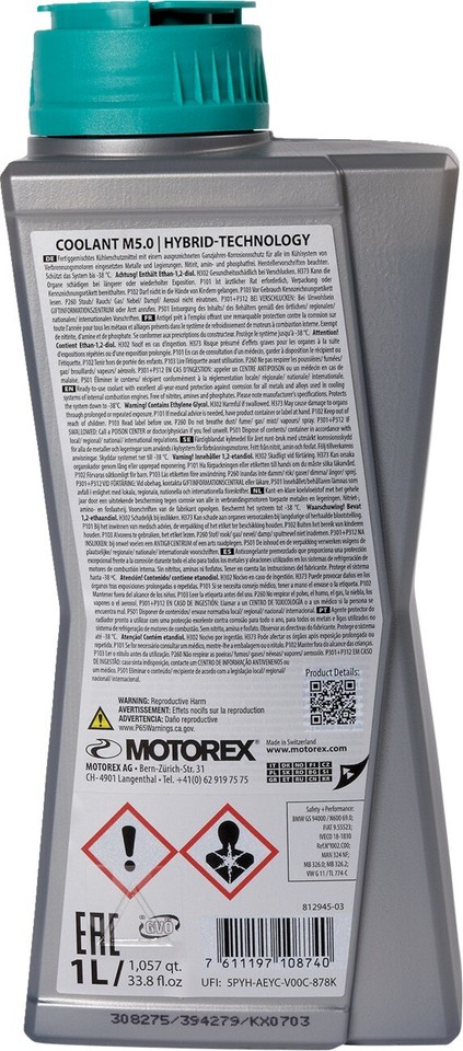 Motorex Spray Al Silicone 302339 - 0.5L, Lubrificante Multiuso