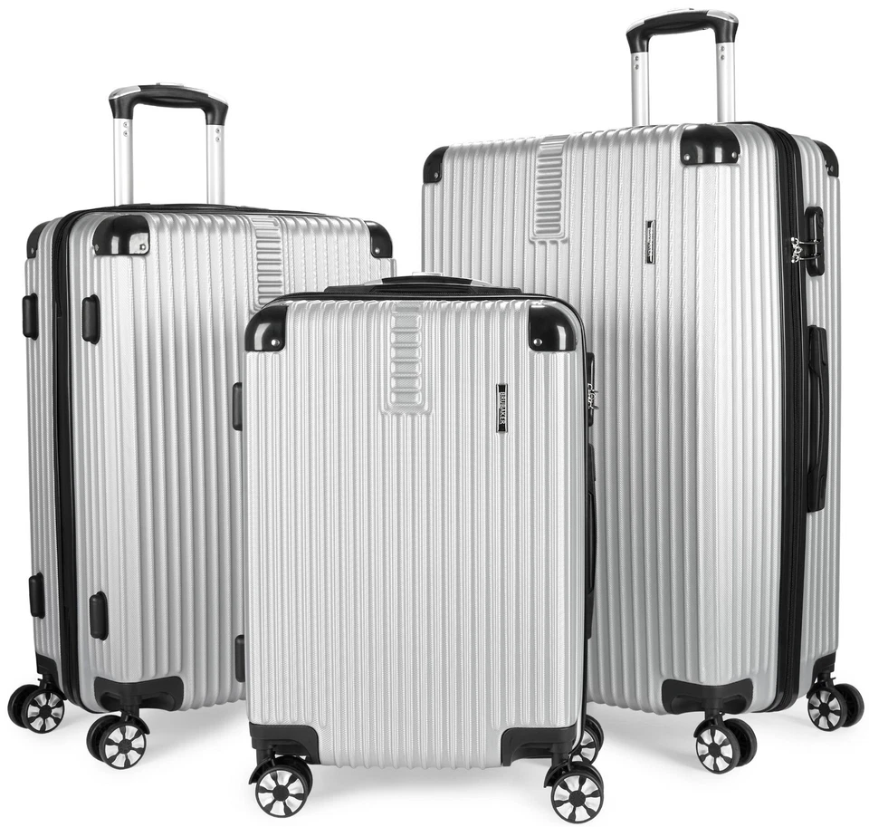 Hartschalenkoffer Trolley Reisekoffer Set 3 tlg oder einzeln M L XL 4 Rollen ABS - Bild 2 von 4