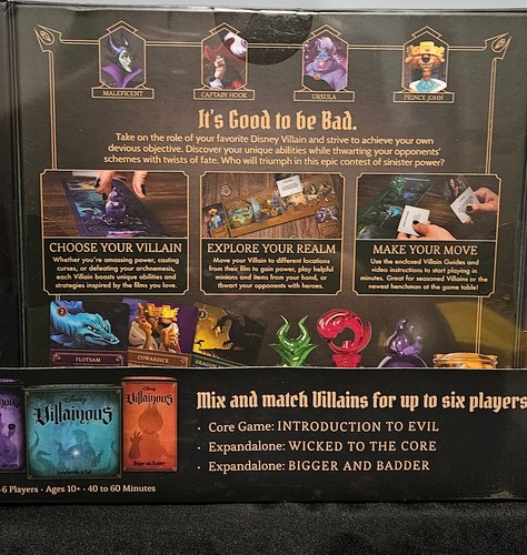 Disney Villainous Game Bundle with Exclusive Lorcana Foil Promo Card NEW - Picture 3 of 5