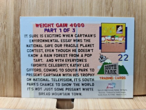 SOUTHPARK 🏆1998 Comic Images #22 Trading Card🏆FREE POST - Picture 2 of 2