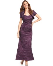 Alex Evenings Embellished A-Line Gown SZ 8 Purple