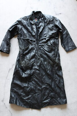 Vintage ADA Leather Jacket Coat Black Women s Size M