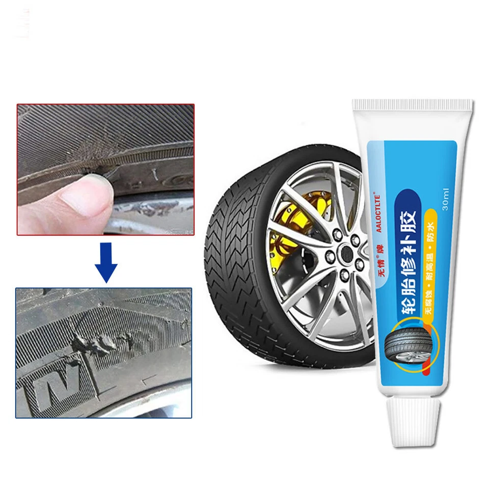 Car Tire Repair Glue Liquid Strong Rubber Glue Wear-resistant Non-corrosive - Imagem 3 de 4