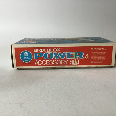 Vintage Brix Blox brick set and Brix Blox Power Accessory Kit No