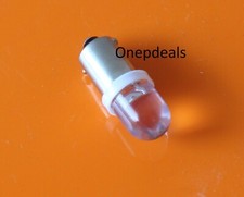 6.3 VOLT LED BA9S COOL WHITE 6 - 6.4V NEGATIVE EARTH BSA BIKE CAR MOTORCYCLE LED