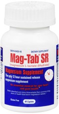 MAG-TAB-SR TABLET 60CT  magnesium L-lactate ORAL TABLET ER 84 MG