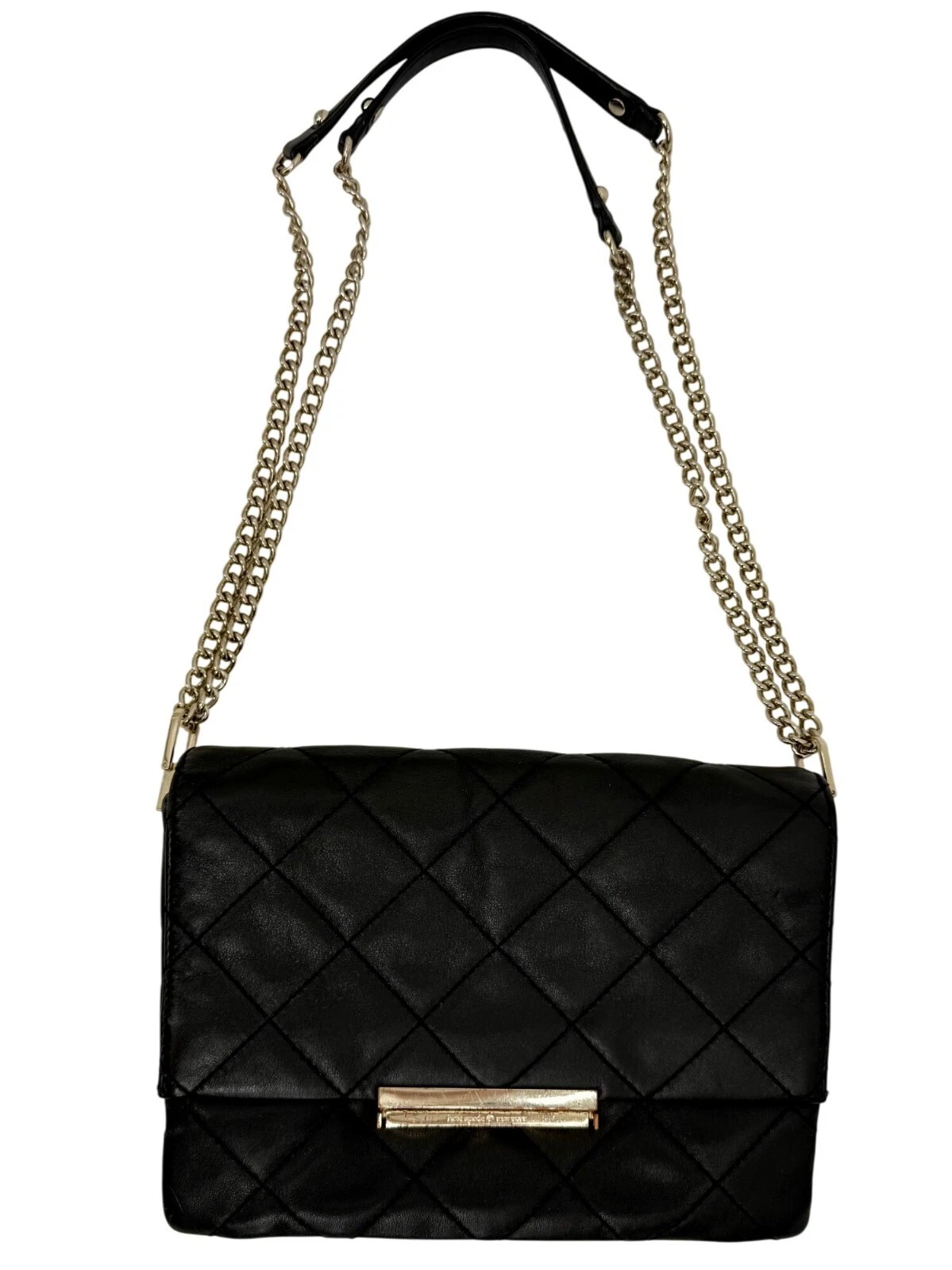 Borsa a tracolla Kate Spade New York Emerson Place Lenia nera in pelle trapuntata