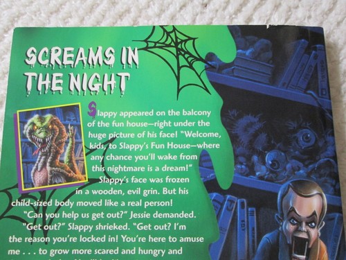 R.L. Stine Goosebumps Live on Stage Screams in the Night 1998 1st Print PB VGC - Imagen 7 de 9