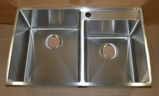 Elkay 33.5" x 20.5" Double Basin Top Mount Kitchen Sink w/Left Primary Bowl