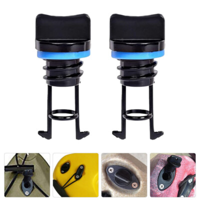 SolUptanisu 2 Bouchons De Vidange Kayak Bateau Avec 4 Vis - Kit Étanché Drain Plug Canoë