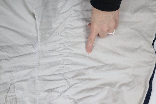 Vintage 90s Nautica Mens 2XL Faded Striped Spell Out Above Knee Shorts Cotton - Picture 11 of 11