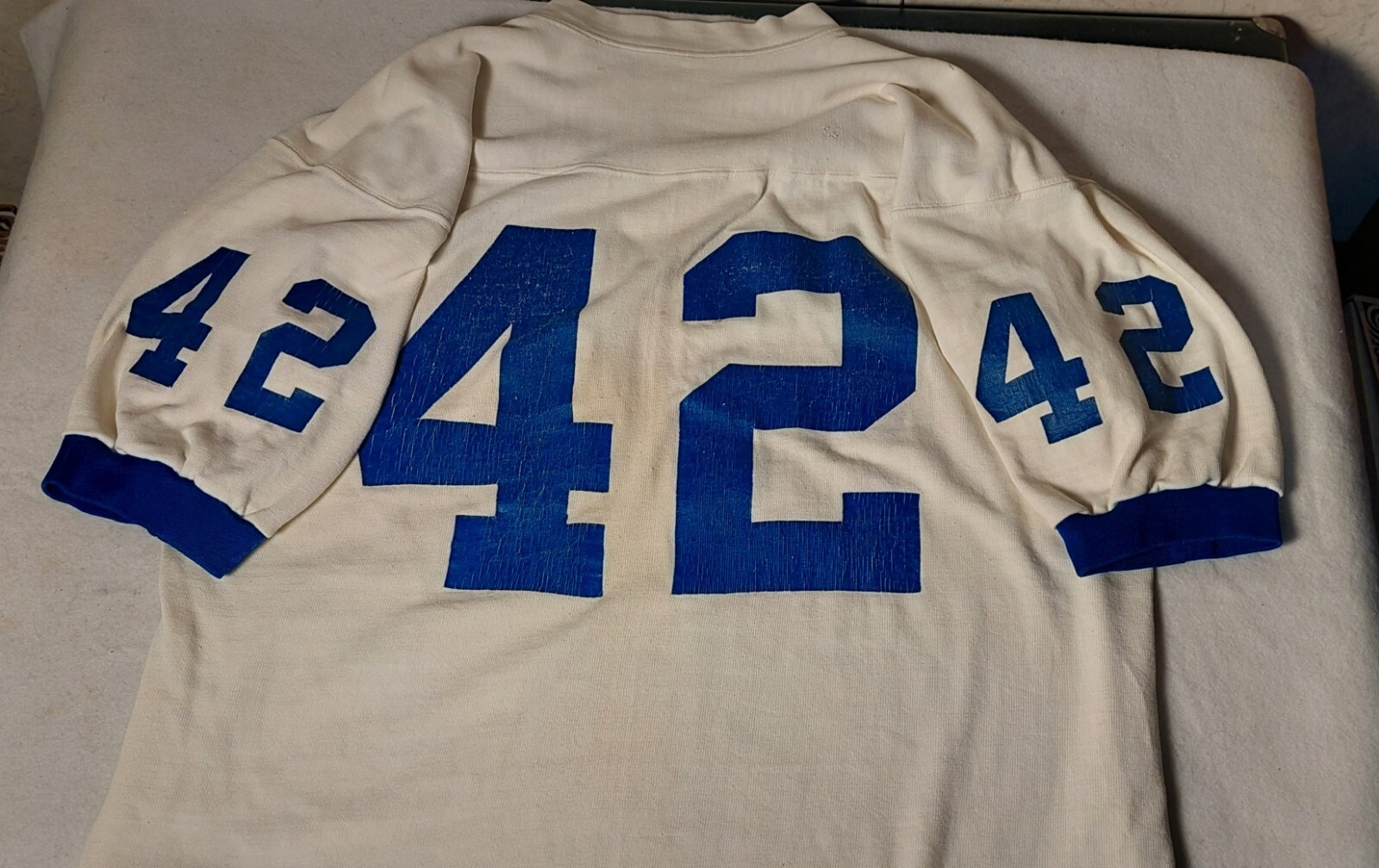 Vintage Athletic Supply Inc. Football Jersey White 60s 70s Heavy