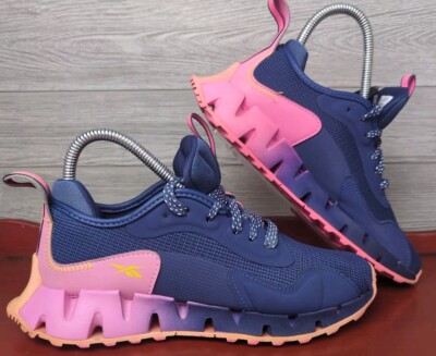 Reebok Womens Size 6.5 Zig Dynamica Adventure HR1886 Blue Running Shoes Sneakers