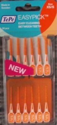 3 * TePe EASYPICK Interdentalbuerste XS/S orange 36St  - kleine Bürsten