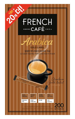 French Cafe Arabica Gold Label Instant Coffee Mix (200 Sticks)