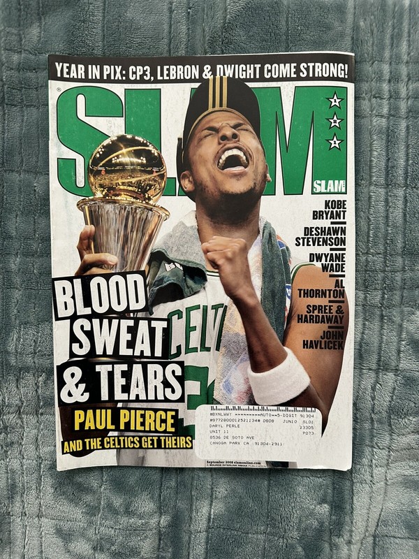 2008 Sept SLAM Magazine PAUL PIERCE Boston Celtics NBA Champions w/Posters🍀🏀