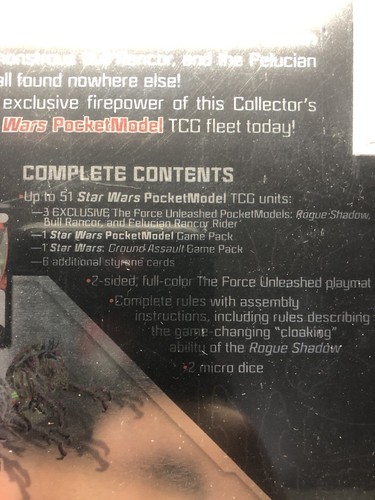 Star Wars The Force Unleashed Trading Card Game Sealed Tin TCG Pocketmodel 2008 - Picture 7 of 9