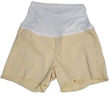 Just USA Maternity Shorts Buttercup Frayed Hem size 30 Stretchy Comfort NWT