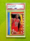 Michael Jordan 1987 FLEER STICKER PSA 5 CARD JERSEY #23 CHICAGO BULLS 1987 Fleer
