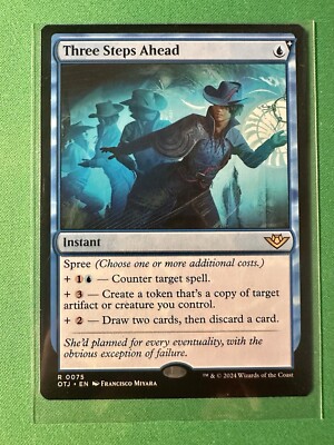 Three Steps Ahead #75 Regular - MTG OTJ - M/NM Unplayed FAST2SHIP!!