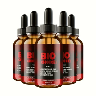 5-Pack Bio Choice Drops, BioChoice Pro to Boost Stamina and Energy, Biochoice