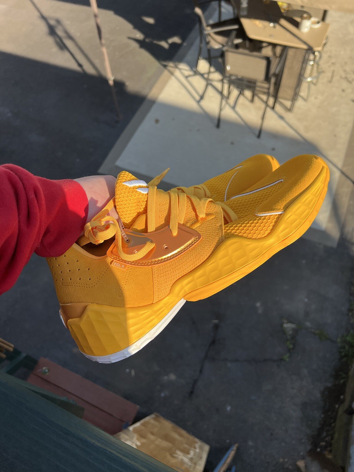 Size 14 - adidas Harden Vol. 4 Yellow 