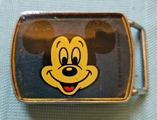 Vintage Disney Mickey Mouse Belt Buckle Lee Jeans Officially Licensed Product
