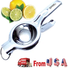 Super Heavy Duty JUMBO SIZE Food Grade Stainless Steel Lemon Juicer Squeezer