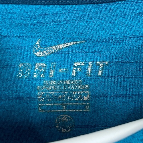 Nike Running Blue Lightweight Dri-Fit Gym Training T Shirt Men's Large L - Picture 5 of 13