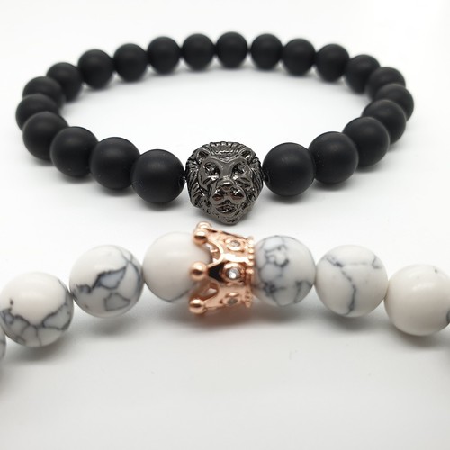 Cute Matching Couples Love Beads Bracelets Set for Women Girls, Valentines Day - Picture 6 of 20