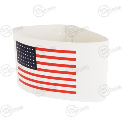 WWII US ARMY 実物　弾帯 WW2 US Paratrooper Invasion Armband - White with American