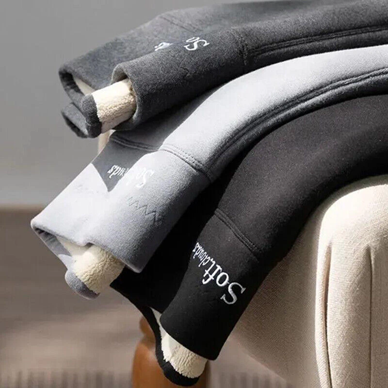 Nuevo Mujeres Invierno Sherpa Polar Forrado Leggings Térmicos Cálidos Pantalones Elásticos Gruesos Foto 3 de 4