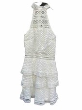 WHITE LACY SUMMER DRESS SIZE 4