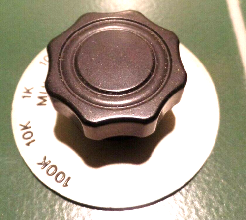 Multimeter Control Knob Bakelite /Aluminum Radio Ham Multiply/ 1/4" Shaft - Zdjęcie 2 z 3