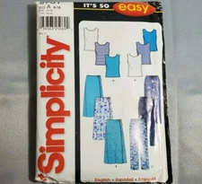 Simplicity So Easy Pattern 9781 Skirt Pants Knit Top Multi-Variation CUT Sz 18