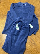 NWT Fleece Top And Pants Men  s Large - Club Room - Blue
