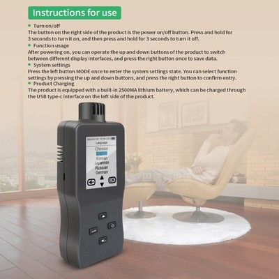 Air Pollution Meter Accurate Tester Multifunctional Air Detector