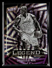 2016 Panini National Shaquille O'Neal Legends Hyper Plaid /99 Lakers FX5863