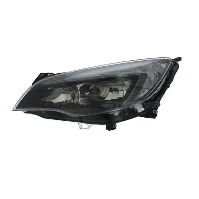 Headlight Vauxhall Astra J Mk6 2009-2012 Black Inner Headlamp Passenger Side