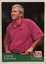 Curtis Strange PGA 1991 Pro Set Golf Card Number 75 (4)