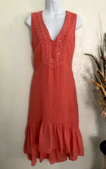 via signoria linen dress
