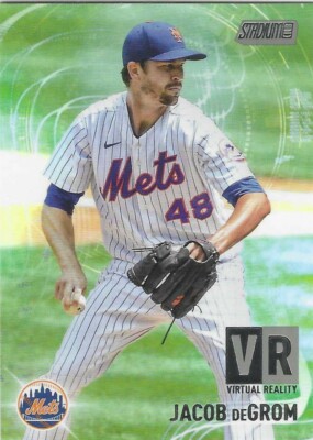 JACOB DEGROM 2021 STADIUM CLUB CHROME VIRTUAL REALITY VR-18 NEW YORK METS