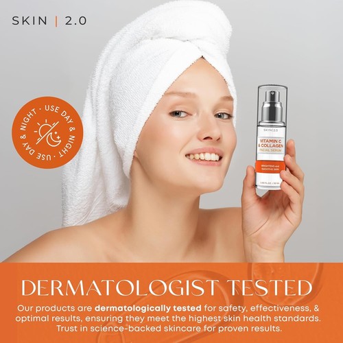 Korean Vitamin C Collagen Skin Brightening Facial Serum Anti Aging Dark Spots - Picture 5 of 7