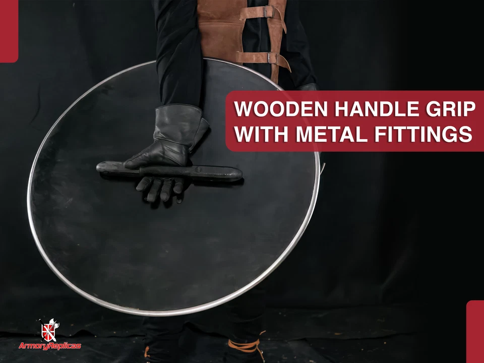 Réplica Escudo RENACIMIENTO MEDIEVAL Armadura LISTA PARA BATALLA para LARP y Exhibición Foto 4 de 4