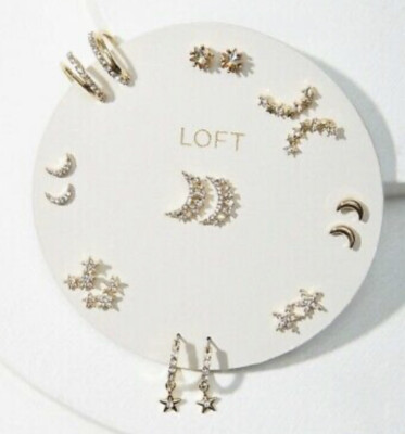 $50 NWT LOFT FROSTED MEGA EARRINGS HOLIDAY SET- LA6