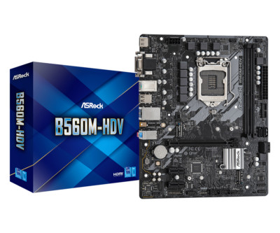 ASRock B560M-HDV Retail LGA1200 Micro ATX Motherboard DDR4 B560 Intel 11th Gen