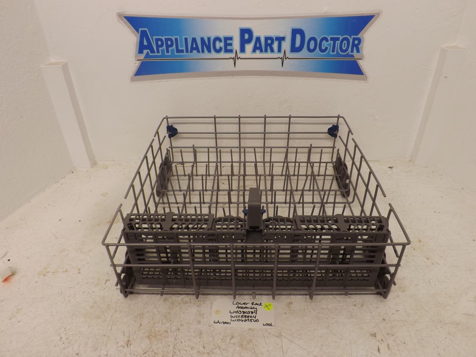 Whirlpool Dishwasher W10380384 W11158804 W10629540 Lower Rack Used eBay