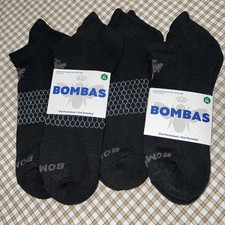 Bombas Black Socks Size XL Ankle 4 Pairs NEW BEE HAPPY