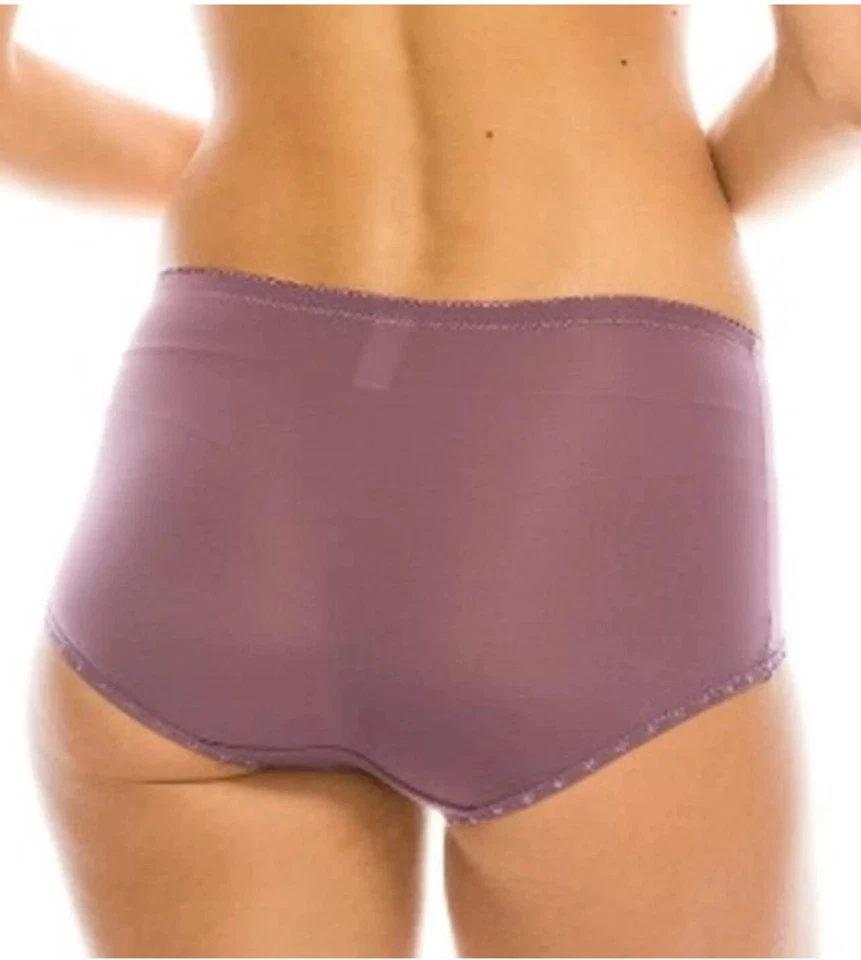 Pack de 3 Bragas Cortas de Niño Satinadas NYLON Estilo 6305 Talla Grande Marrón Rojo Púrpura Foto 2 de 4