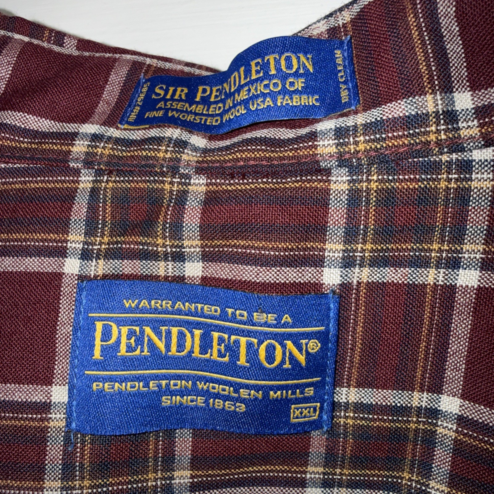 Pendleton Mens Sir Pendleton Plaid Button Down Sh… - image 2